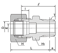 BMC-R Series Male Connector Tube Fittings - 2
