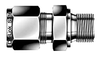 DMC-G Male Connector Tube Fittings for Bonded Gasket Seal 