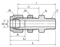 DMCB-N Bulkhead Male Connector Tube Fittings-2